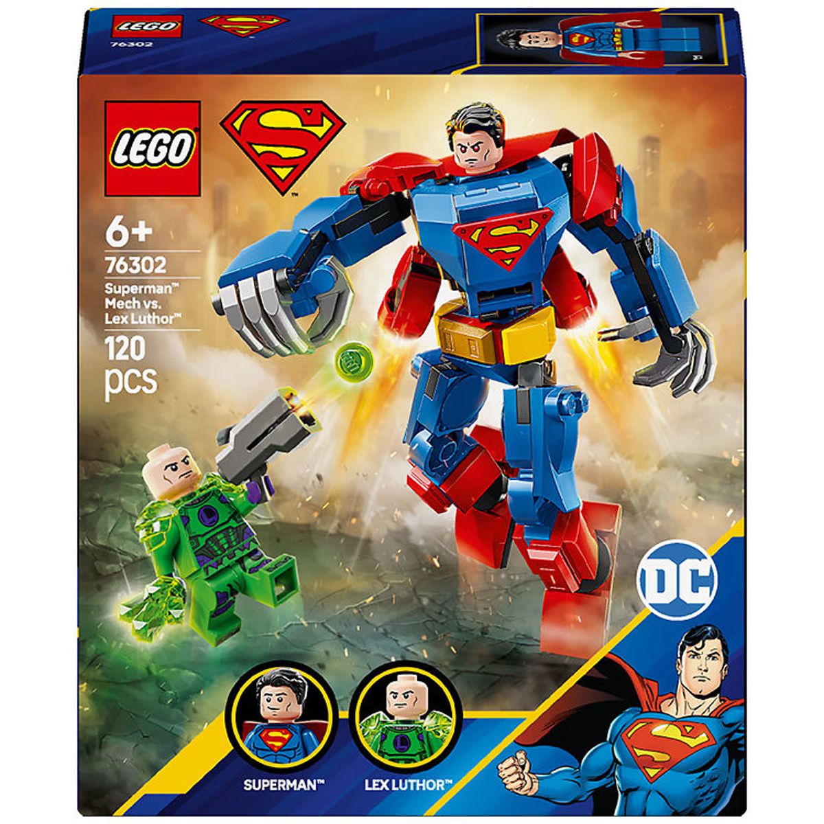 LEGO ® Superman - Superman-mech mod Lex Luthor 76302 - 120 Dele