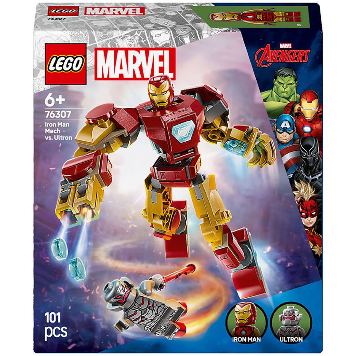 LEGO ® Marvel - Iron Man-mech mod Ultron 76307 - 101 Dele