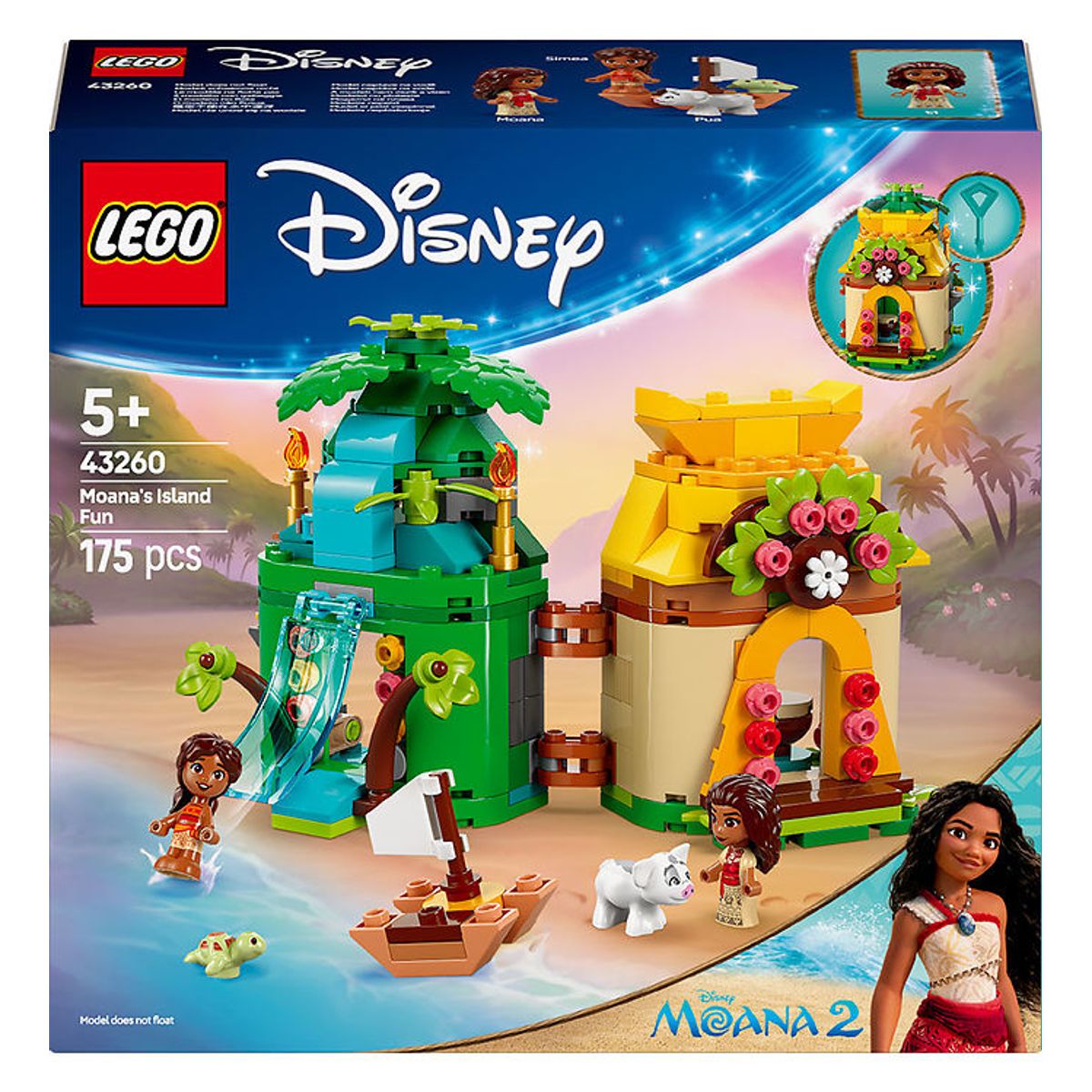 LEGO ® Disney - Vaiana 2 - Vaianas Ø-sjov 43260 - 175 Dele