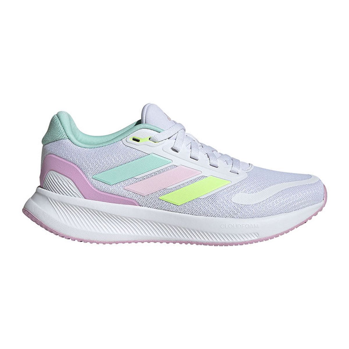 adidas Performance Sko - Runfalcon 5 J - Hvid/Mint/Pink