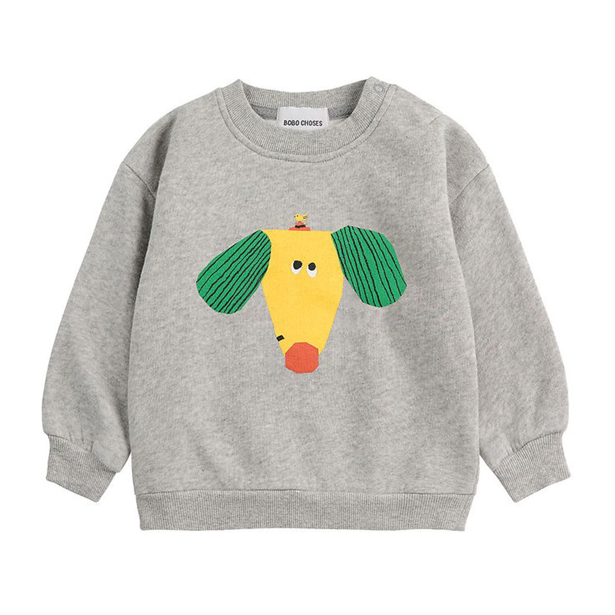 Bobo Choses Sweatshirt - Happy Dog - Heather Grey