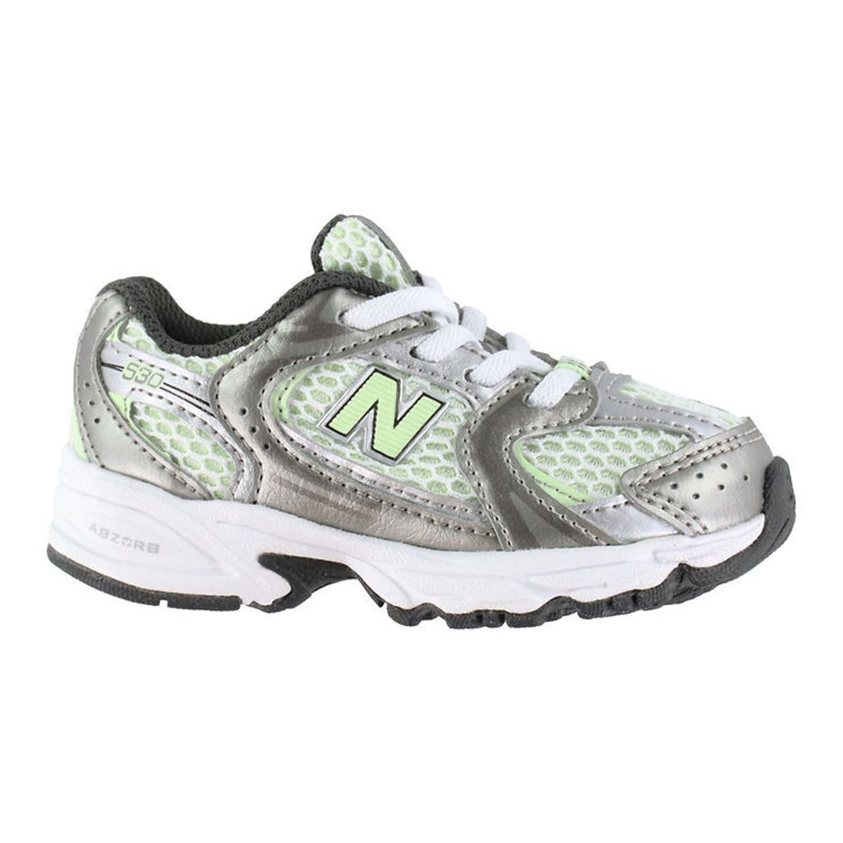 New Balance Sko - 530 - Dark Silver Metallic/Hvid/Mint