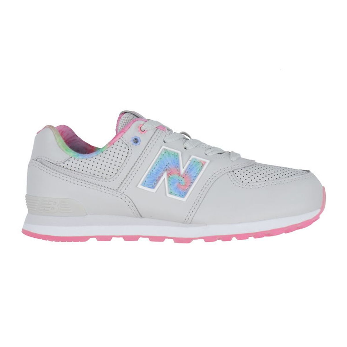 New Balance Sko - 574 - Grey Matter/Signal Pink