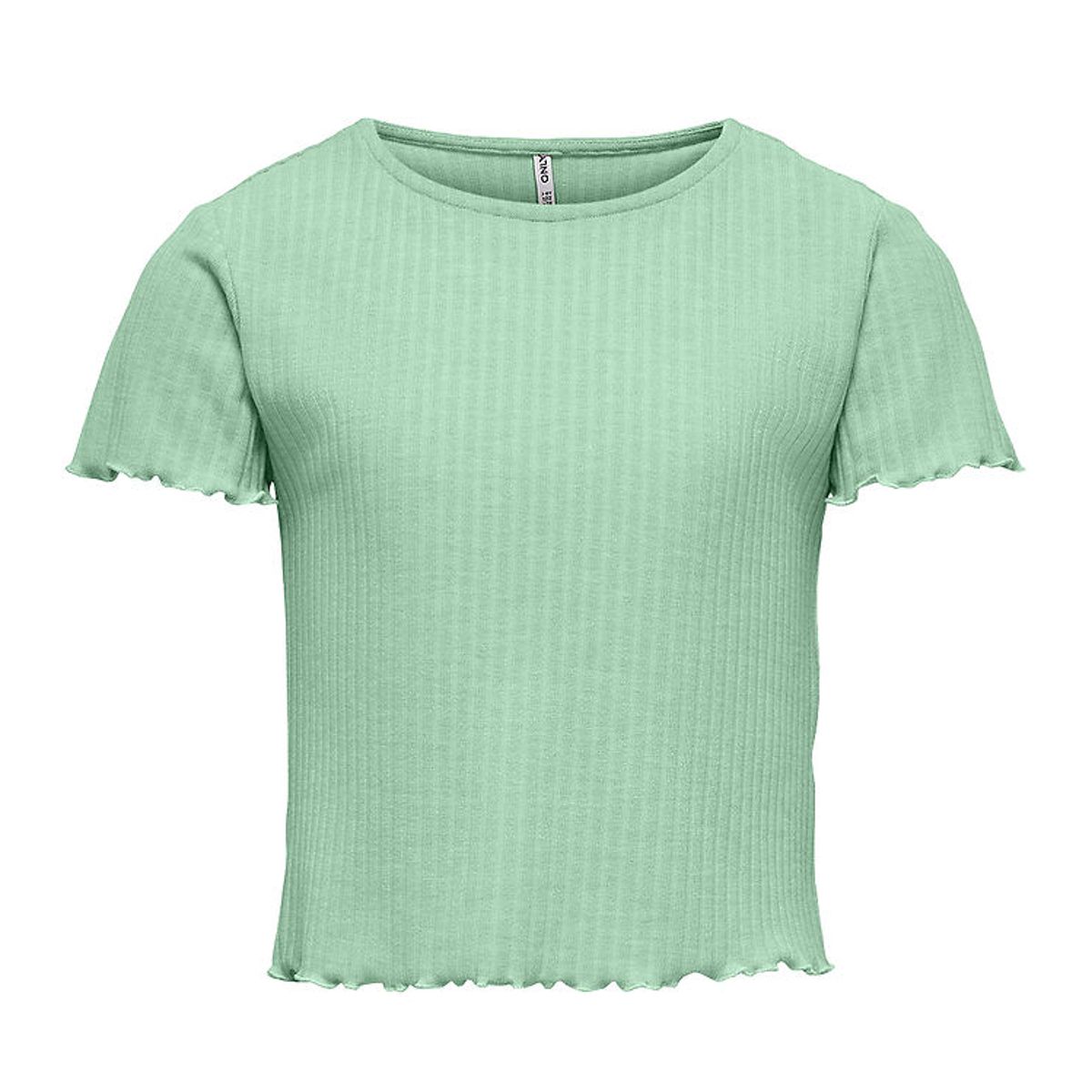 Kids Only T-shirt - Noos - Rib - KogNella - Birds Egg Green