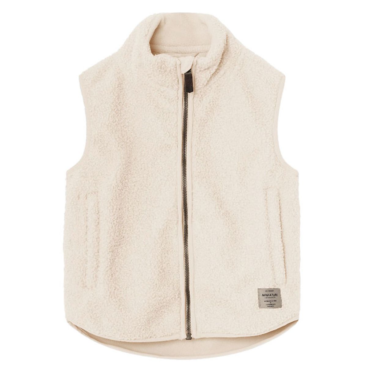 Mini A Ture Fleecevest - Teddy - MatBattal - Angora Cream