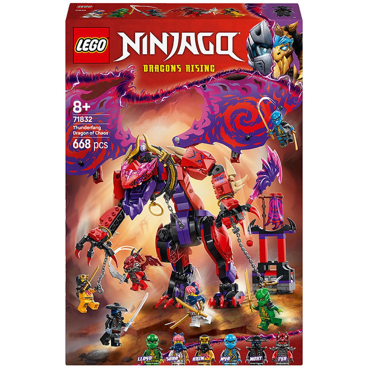 LEGO ® Ninjago - Kaosdragen Thunderfang 71832 - 668 Dele