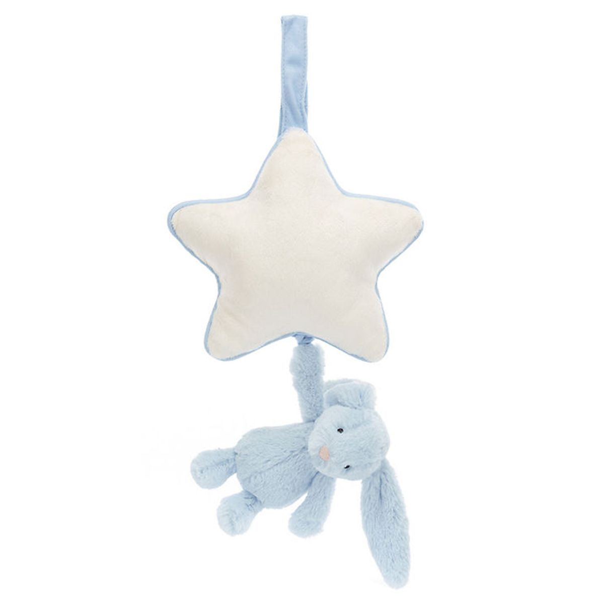 Jellycat Musikuro m. Stjerne - Bashful Bunny - Baby Blue