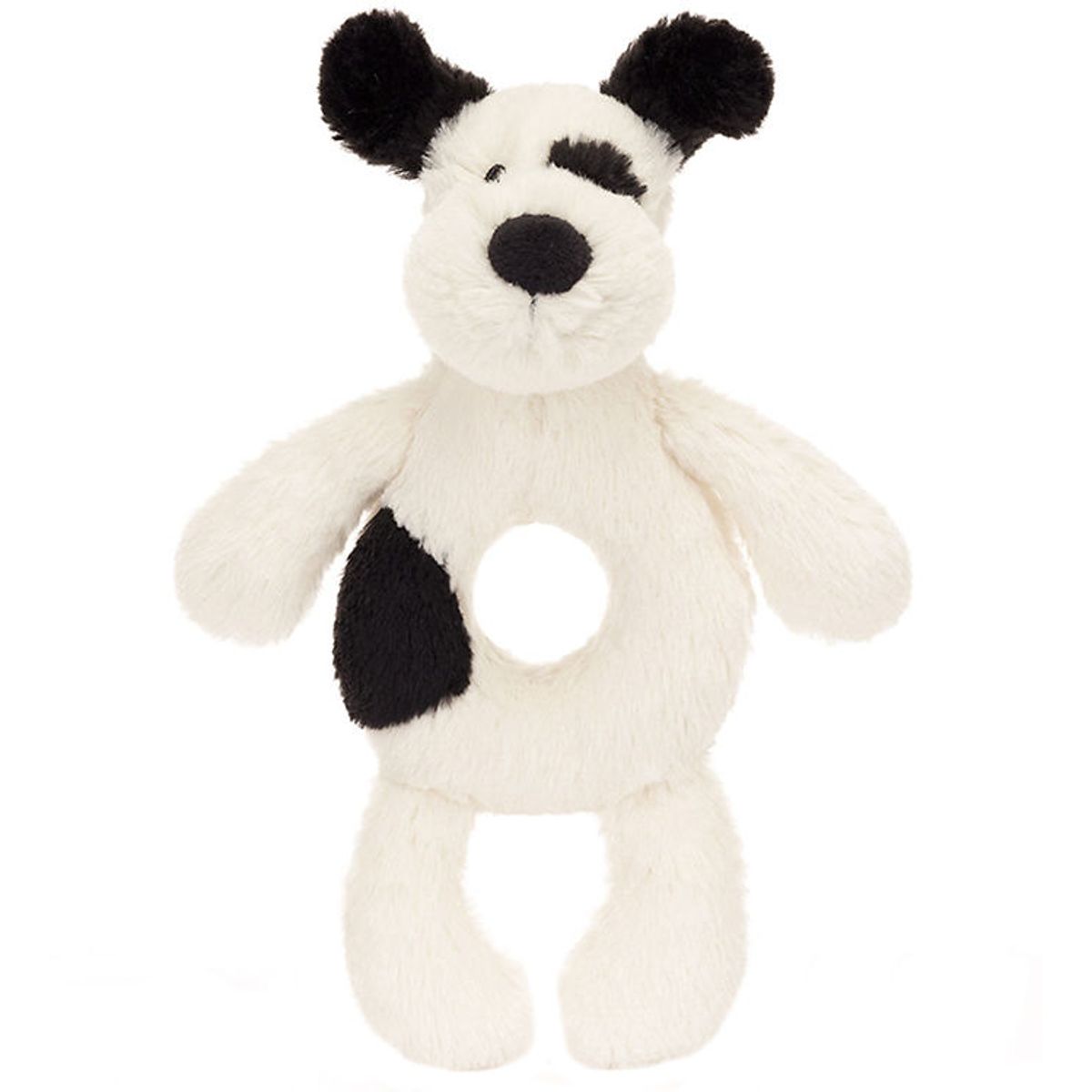 Jellycat Ringrangle - 18x8 cm - Bashful Black & Cream Puppy