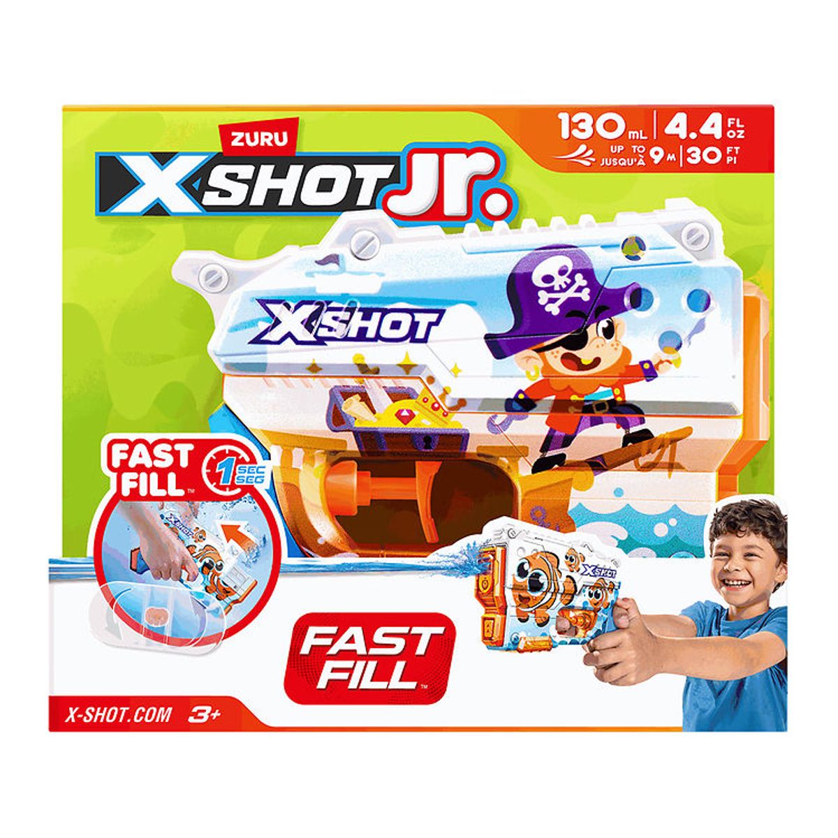 X-SHOT Vandpistol - Junior Fast Fill - Pirat