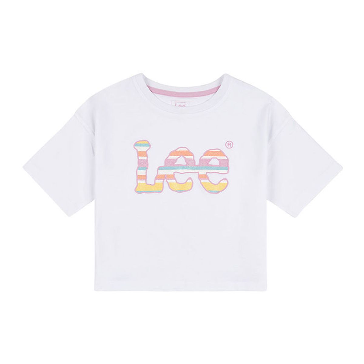 Lee T-Shirt - Stripe Graphic - Bright White