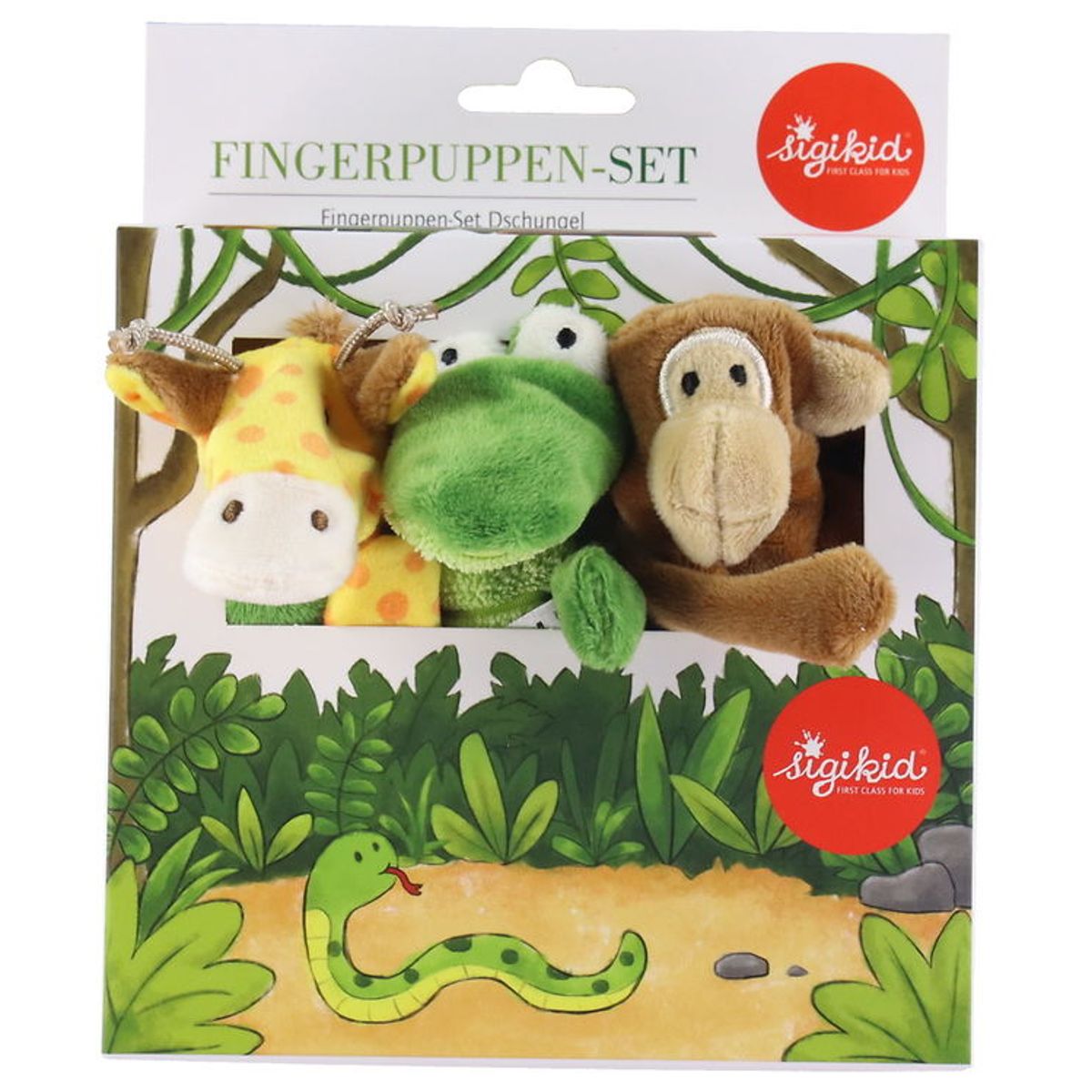 Sigikid Fingerbamser - 12 cm - Jungle