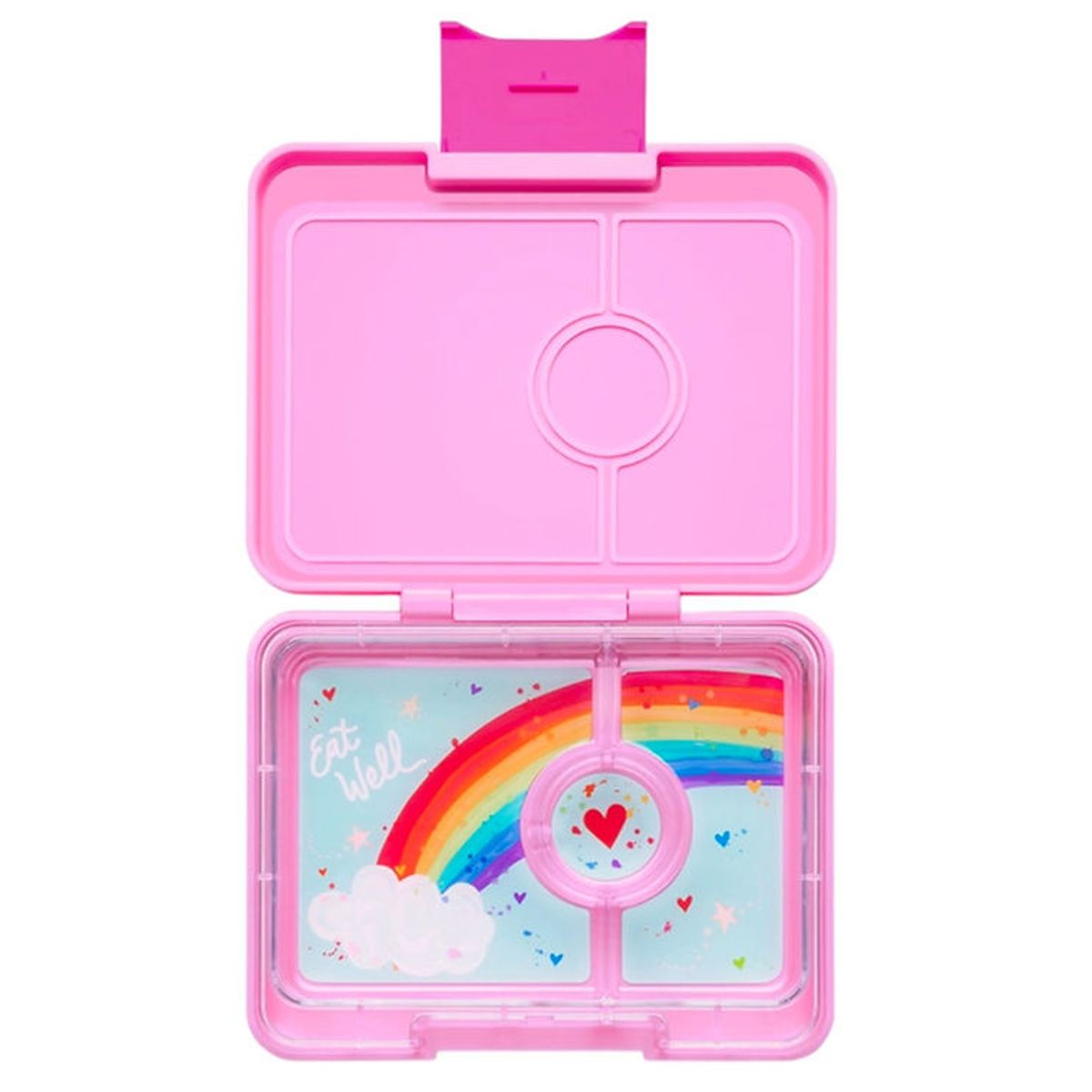 Yumbox Madkasse m. 3 Rum - Bento Snack - Power Pink/Rainbow