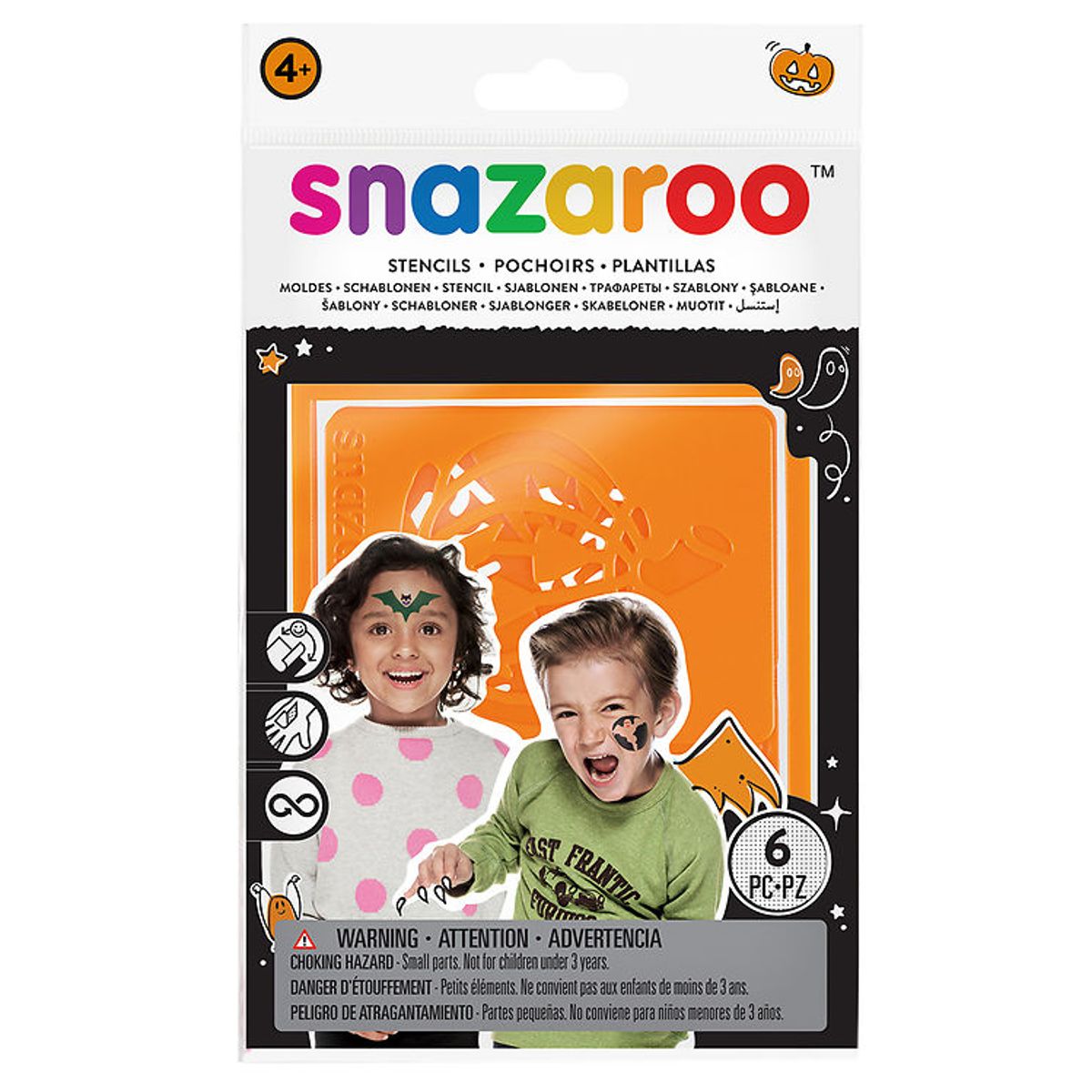 Snazaroo SKabeloner Til Tatoveringer - 6 stk - Halloween