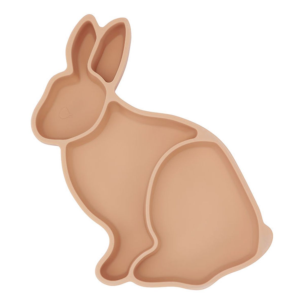 Konges Sløjd Skål - Silikone - Bunny - Rose Sand