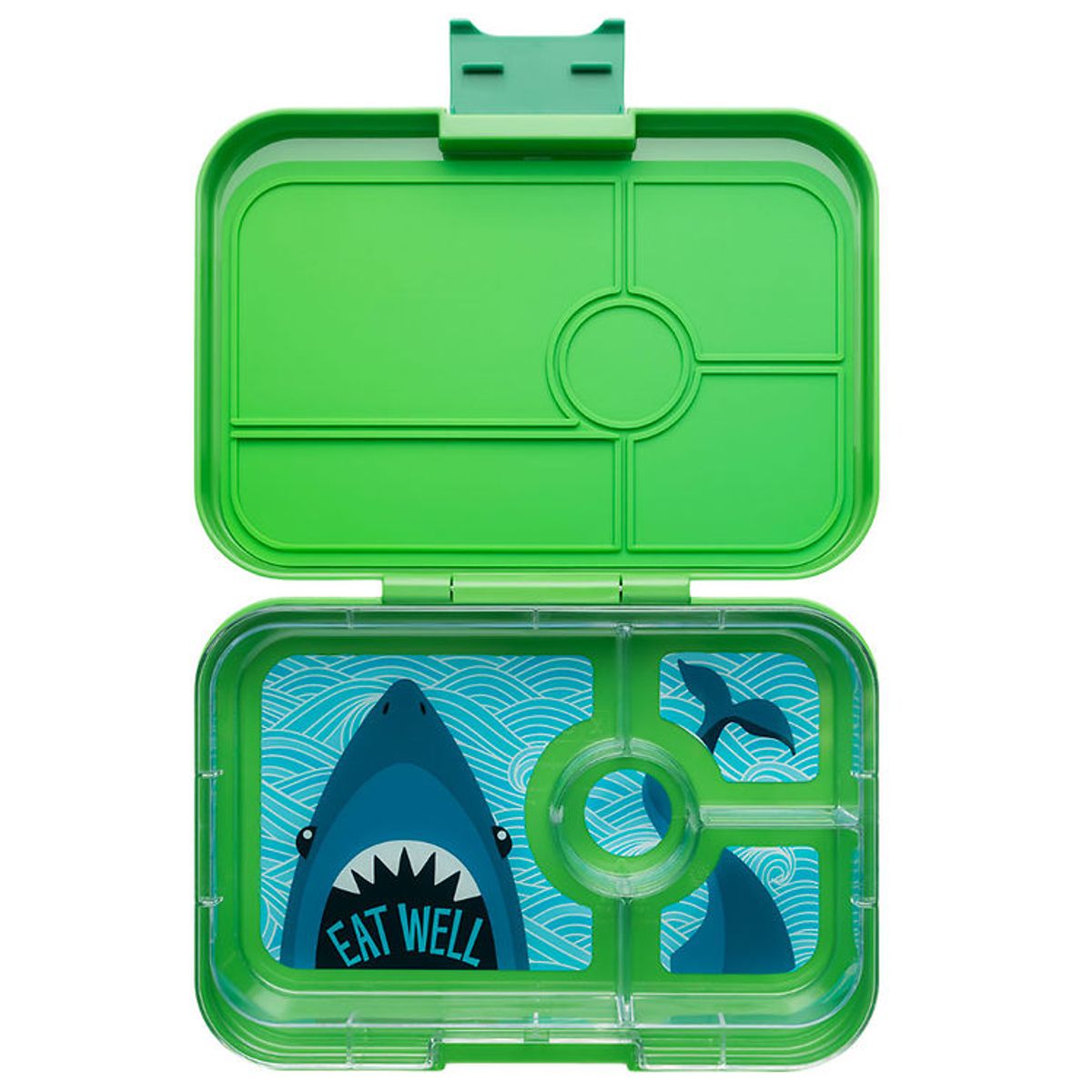 Yumbox Madkasse m. 4 Rum - Bento Tapas - Jurassic Green/Shark