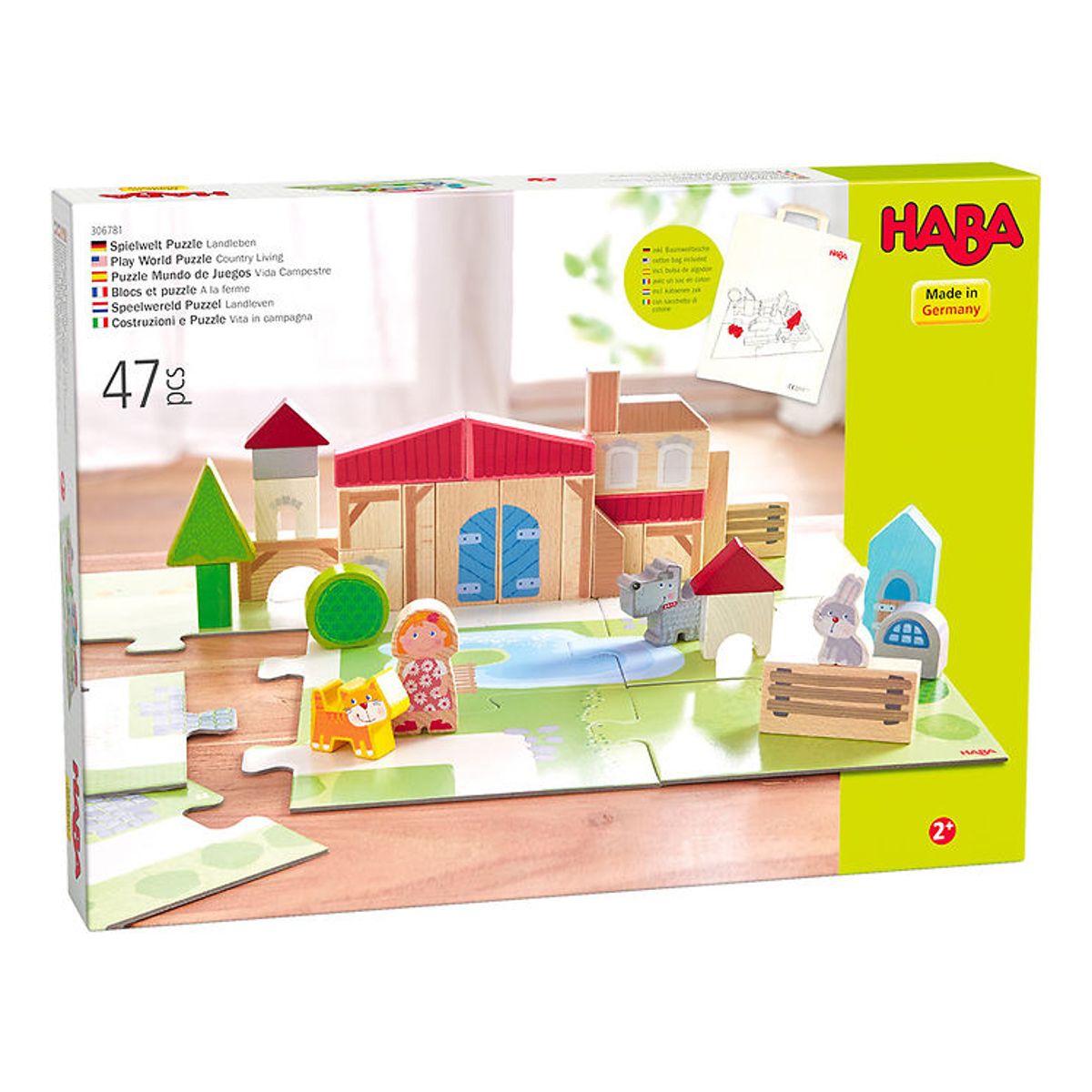 Haba Play World Puslespil - 47 Dele