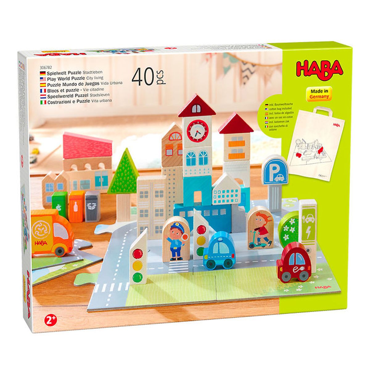 Haba Play World Puslespil - 40 Dele