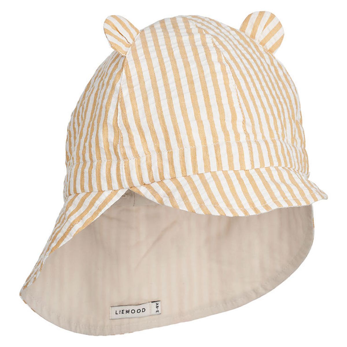 Liewood Solhat - Gorm - Stripes Yellow Mellow/Creme De La Creme