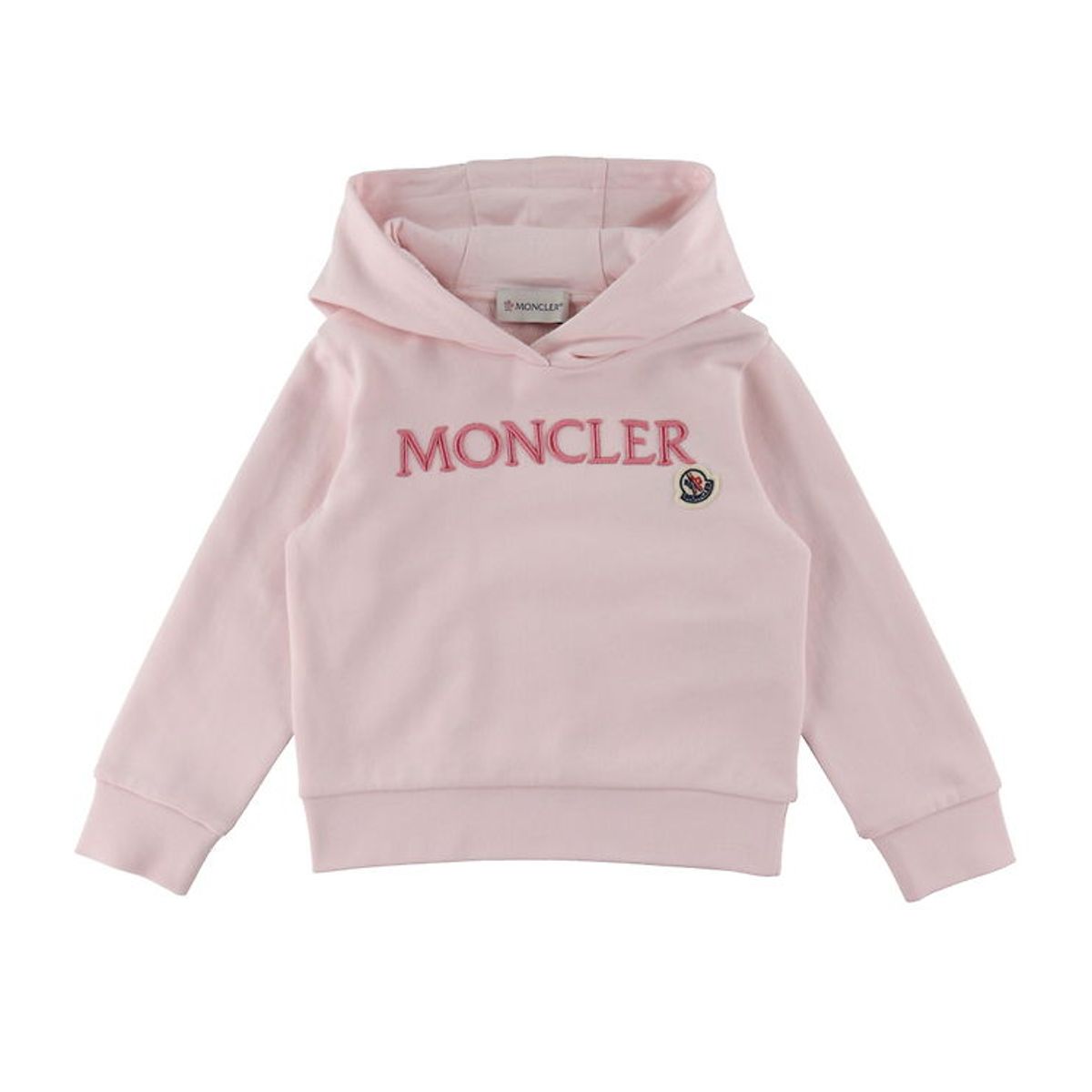 Moncler Hættetrøje - Rosa m. Broderi