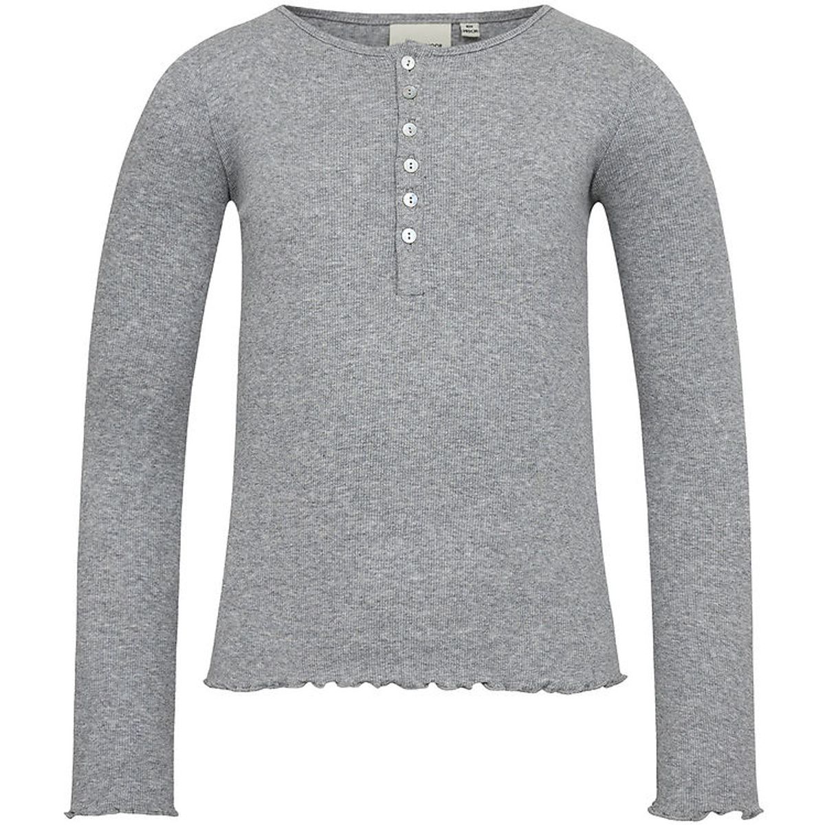 Sofie Schnoor Bluse - Rib - Grey Melange