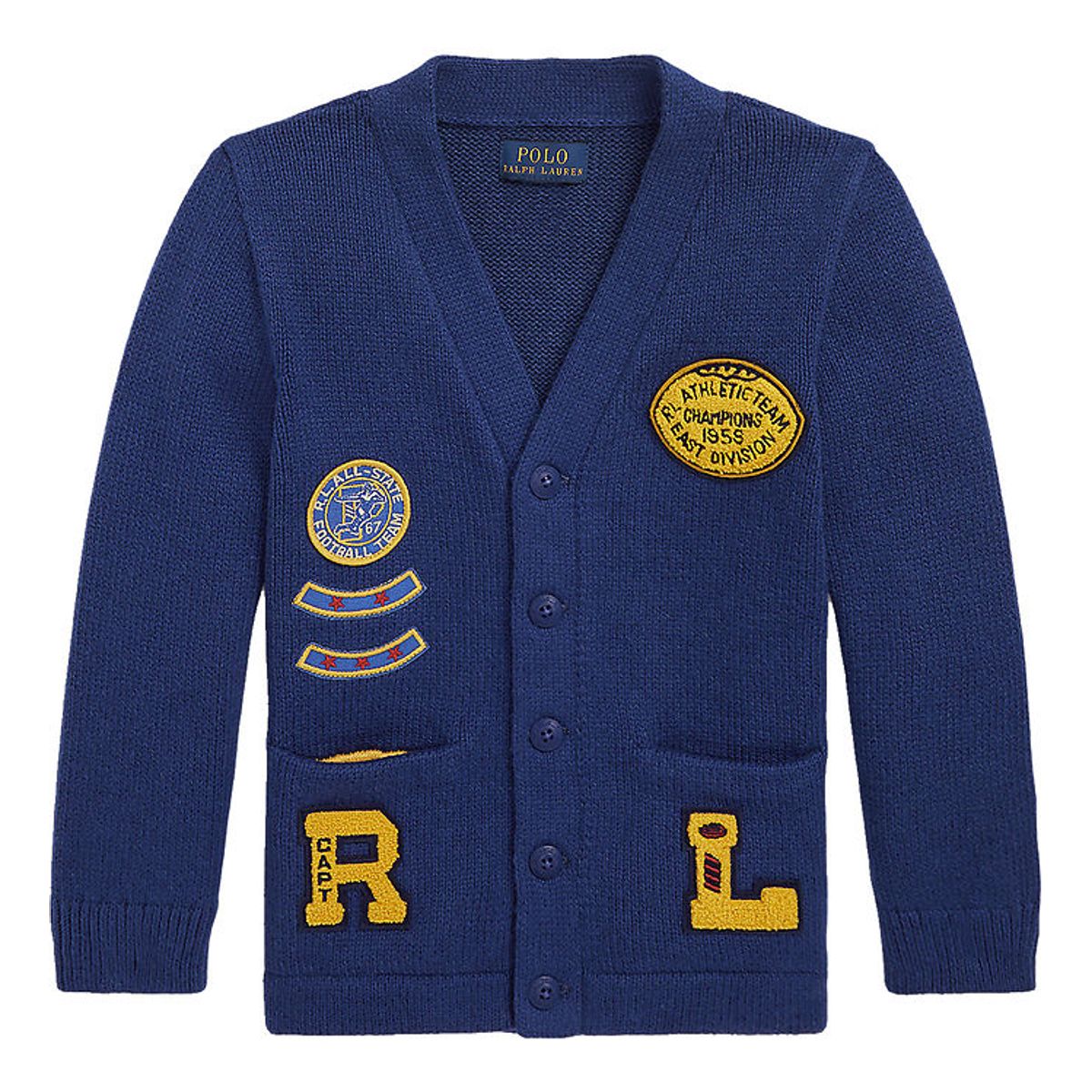 Polo Ralph Lauren Cardigan - Strik - Royal Combo