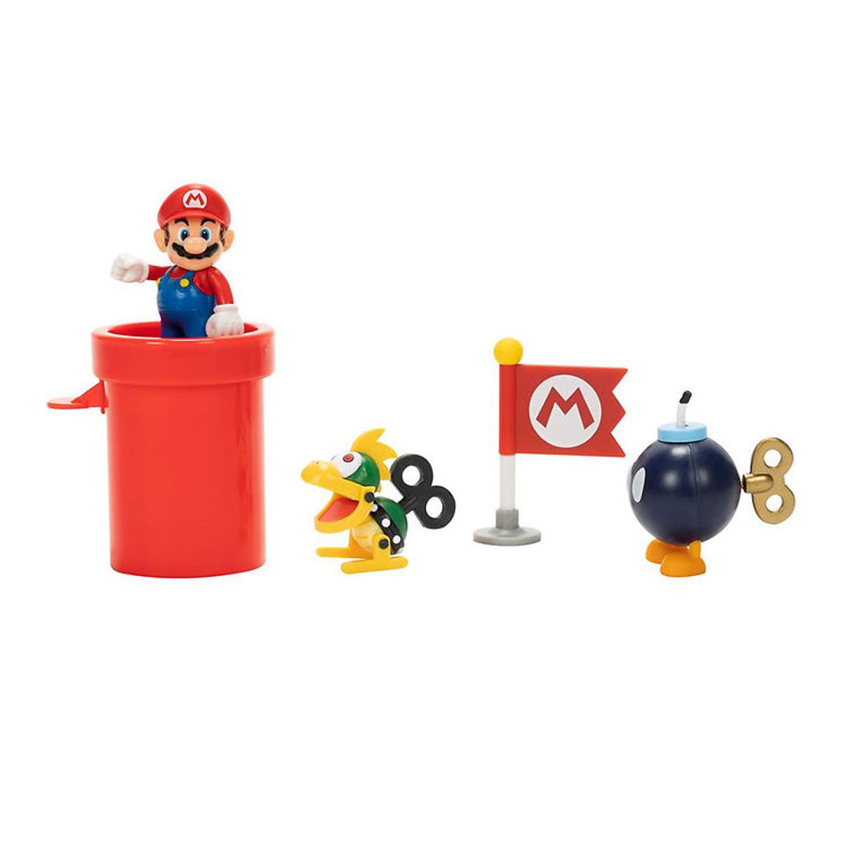 Super Mario Figurer - Airship Deck Diorama Set