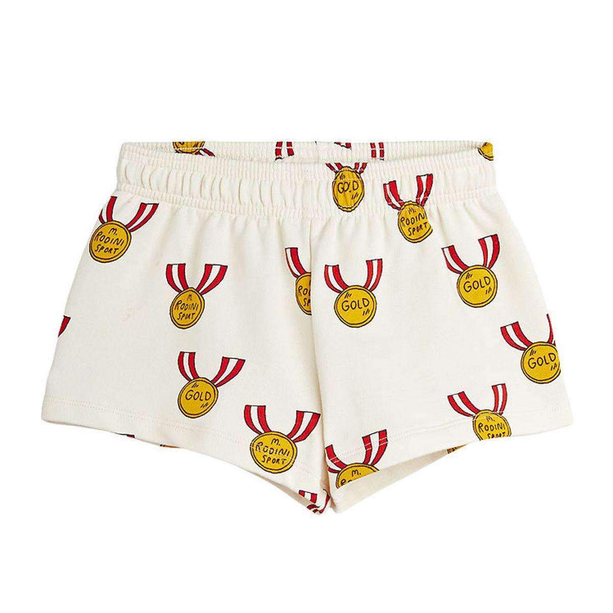 Mini Rodini Sweatshorts - Medals - Beige