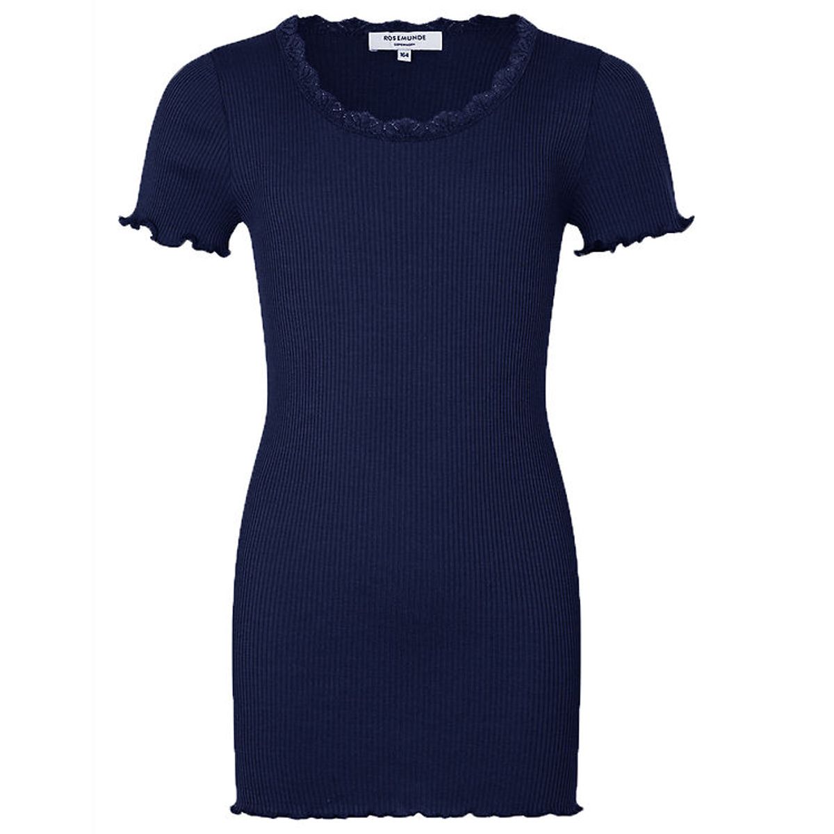 Rosemunde T-shirt - Silke/Bomuld - Noos - Navy