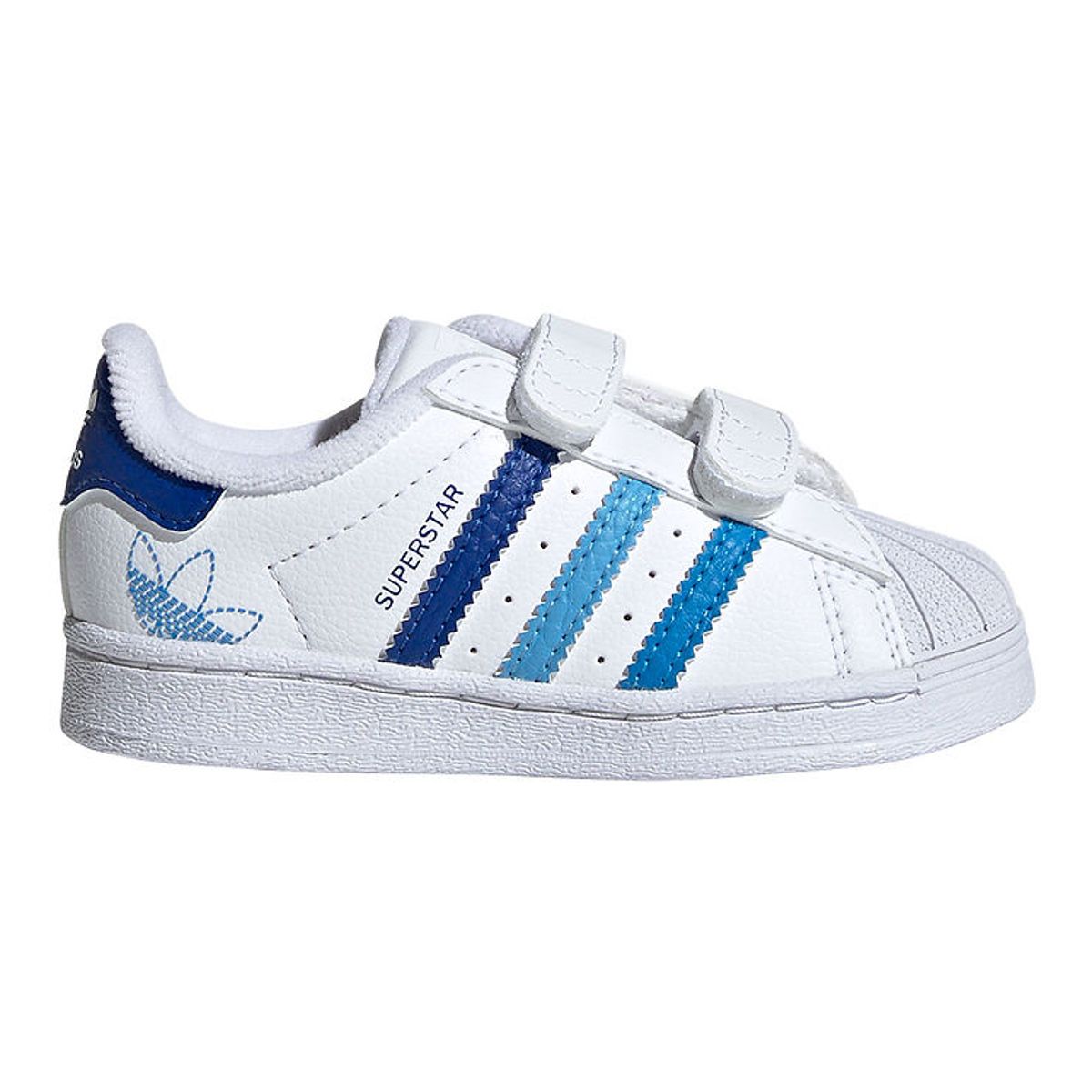 adidas Originals Sko - Superstar CF I - Hvid/Blå