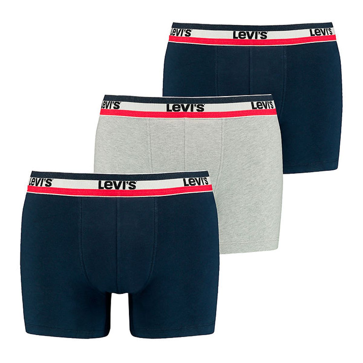 Levis Boxershorts - 3-pak - Navy/Grey Melange