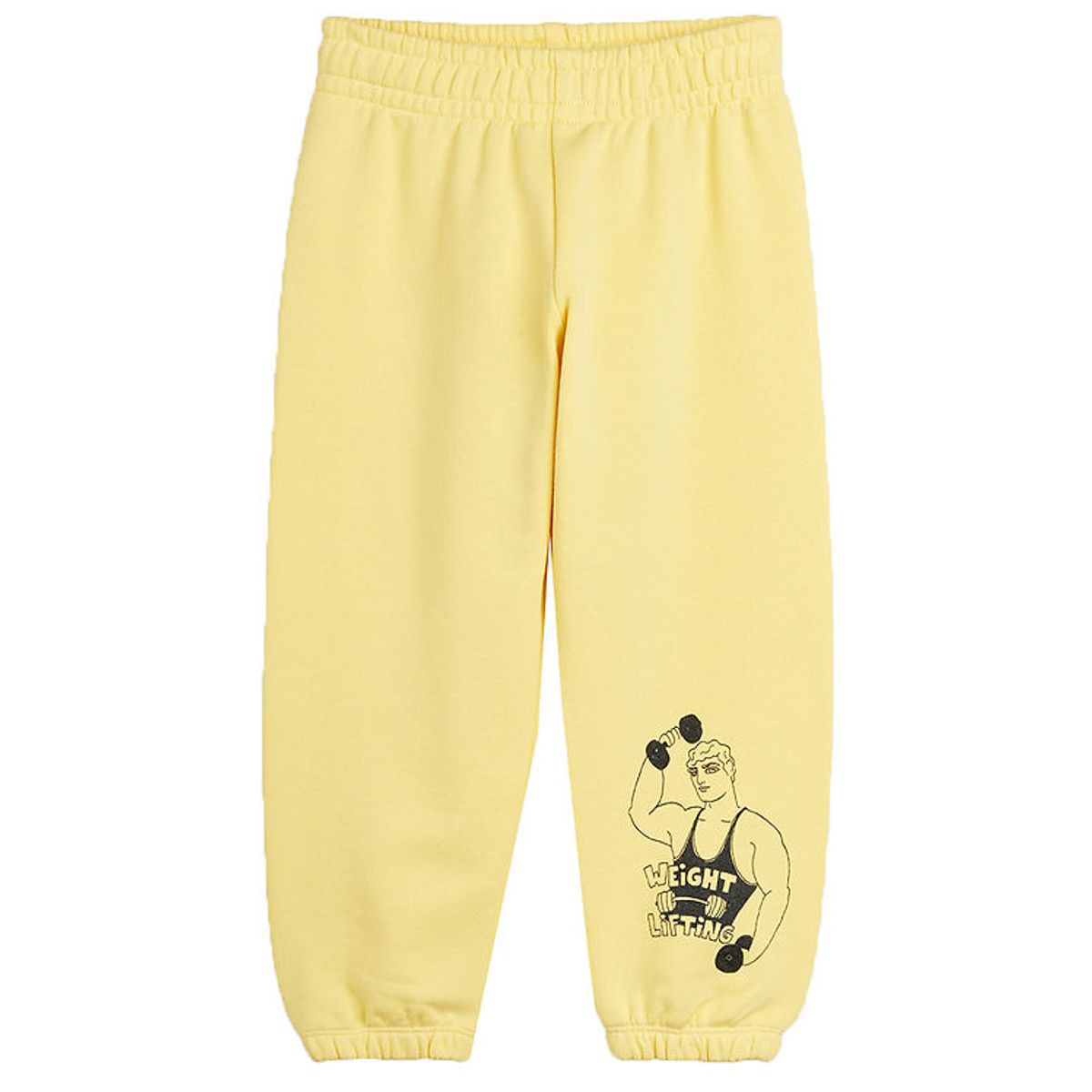 Mini Rodini Sweatpants - Weight Lifting - Gul