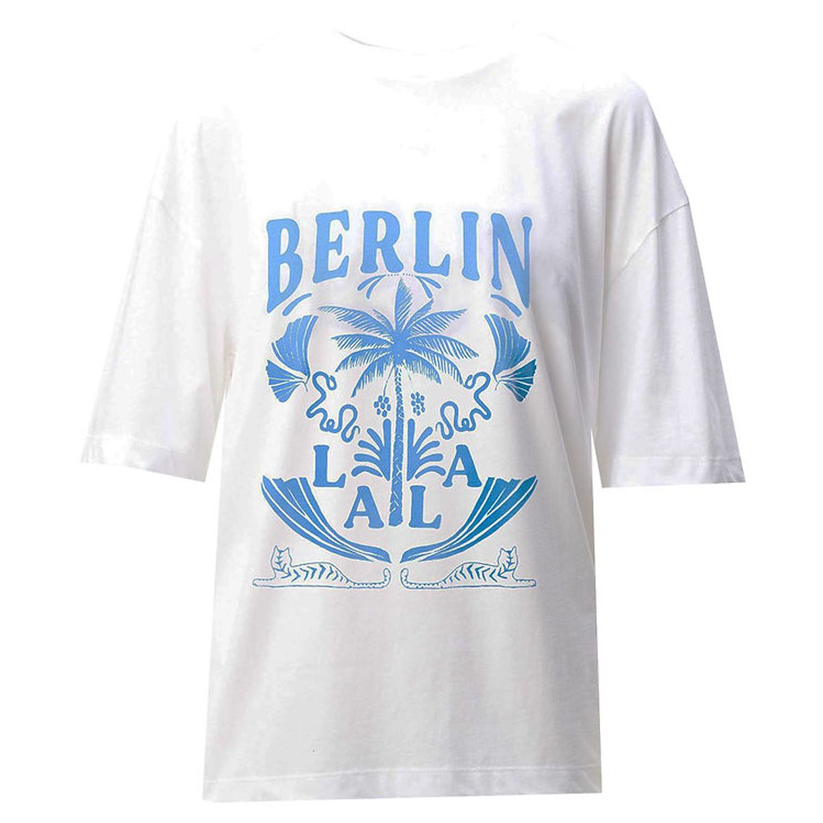 Lala Berlin T-shirt - Celia - Lala Palm White