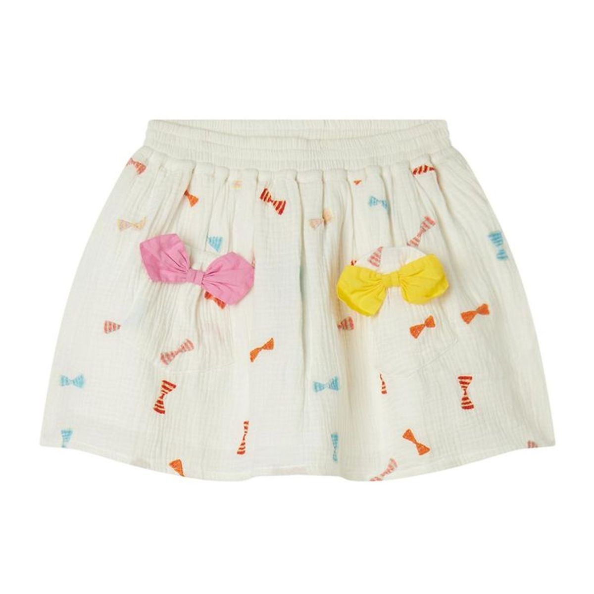 Stella McCartney Kids Nederdel - Hvid m. Sløjfer