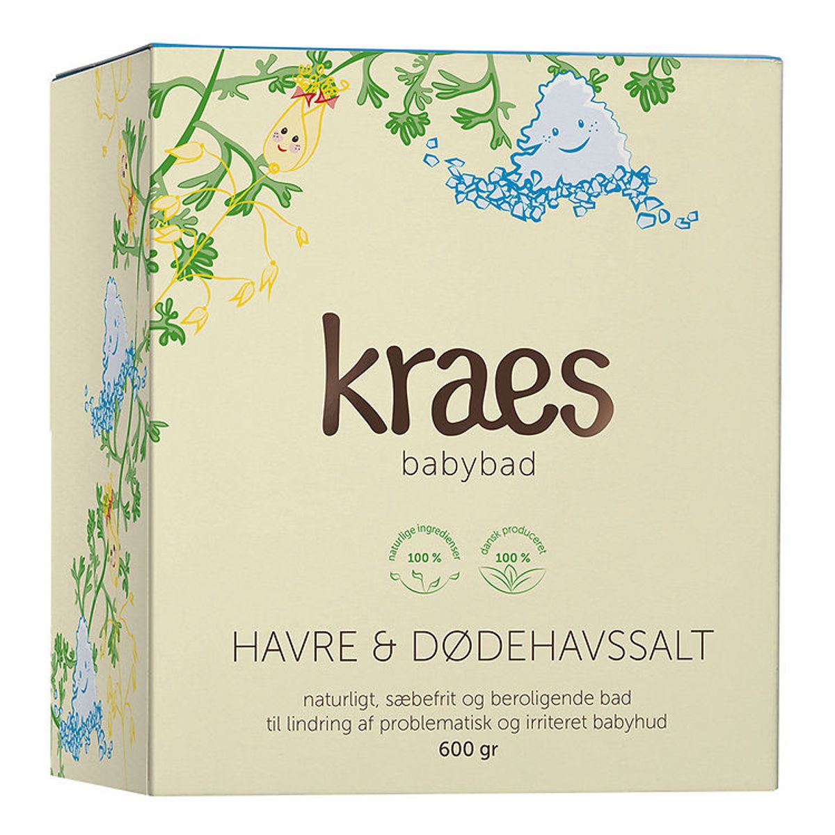 Kraes Babybad - Havre & Dødehavssalt - 600 g