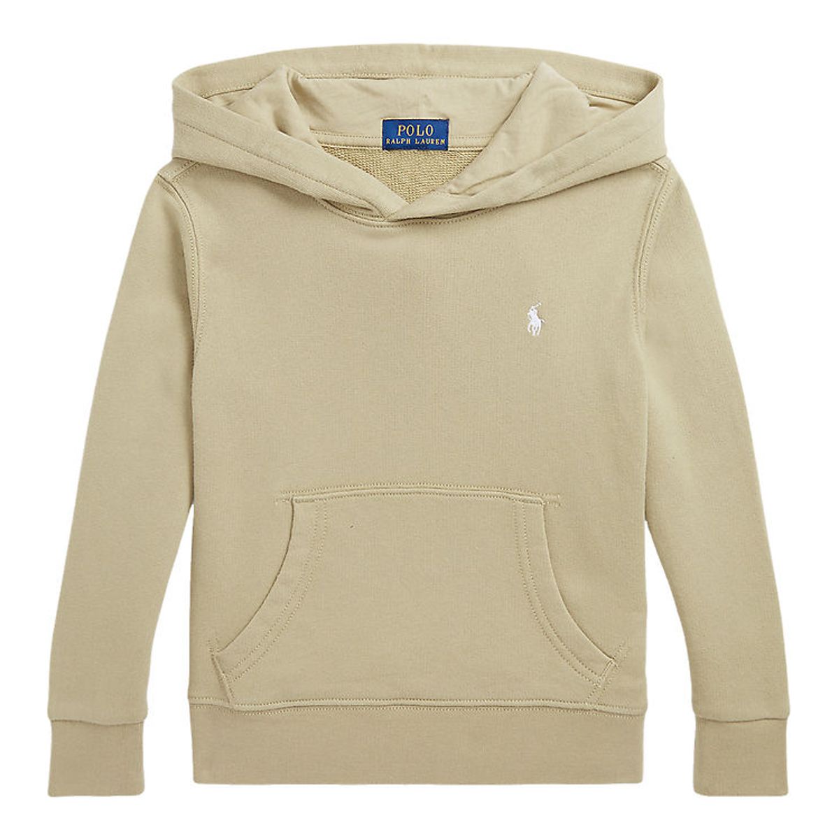 Polo Ralph Lauren Hættetrøje - Classic - Khaki m. Hvid