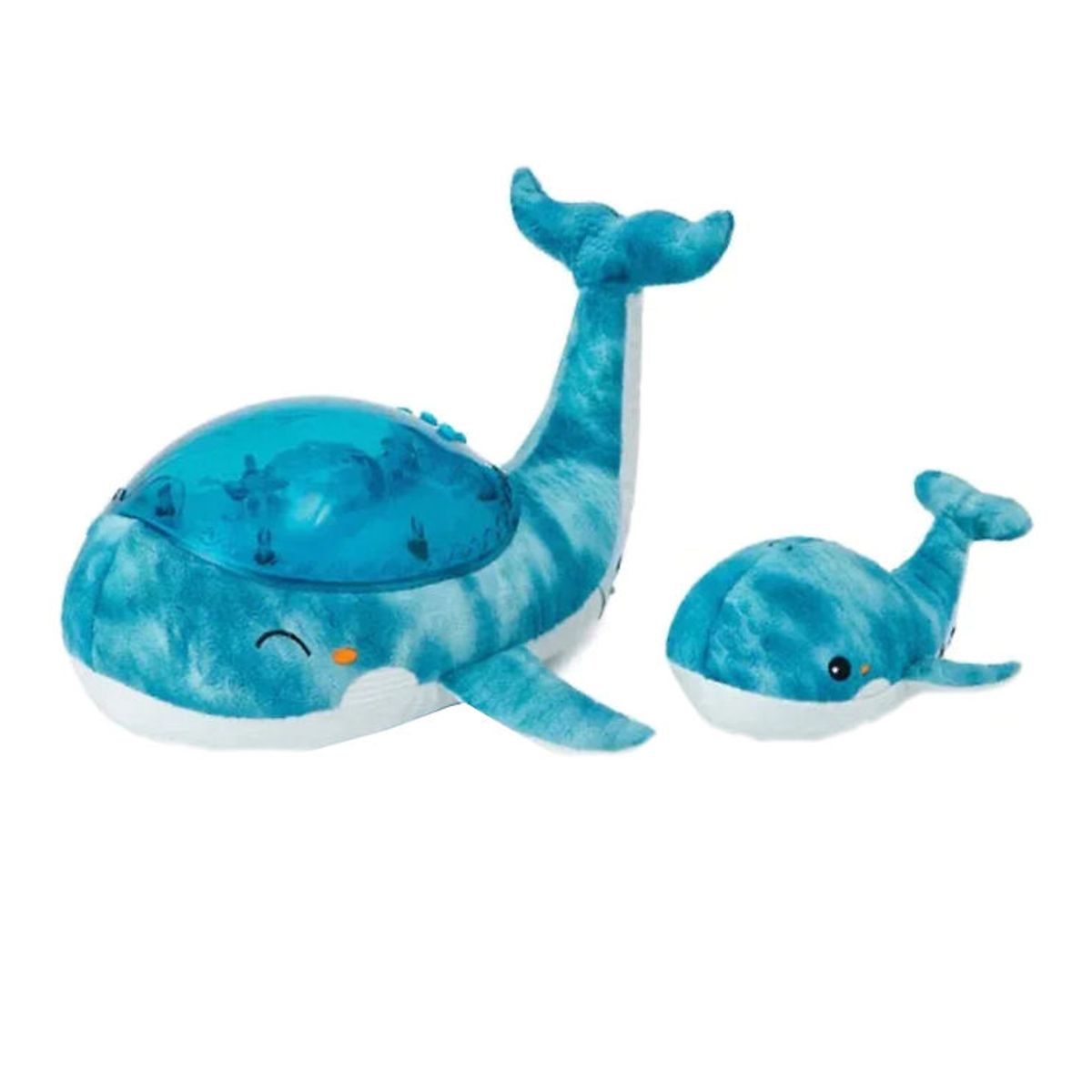 Cloud-B Natlampe m. Lyd - Tranquil Whale m. Unge - 30x28x13 cm -