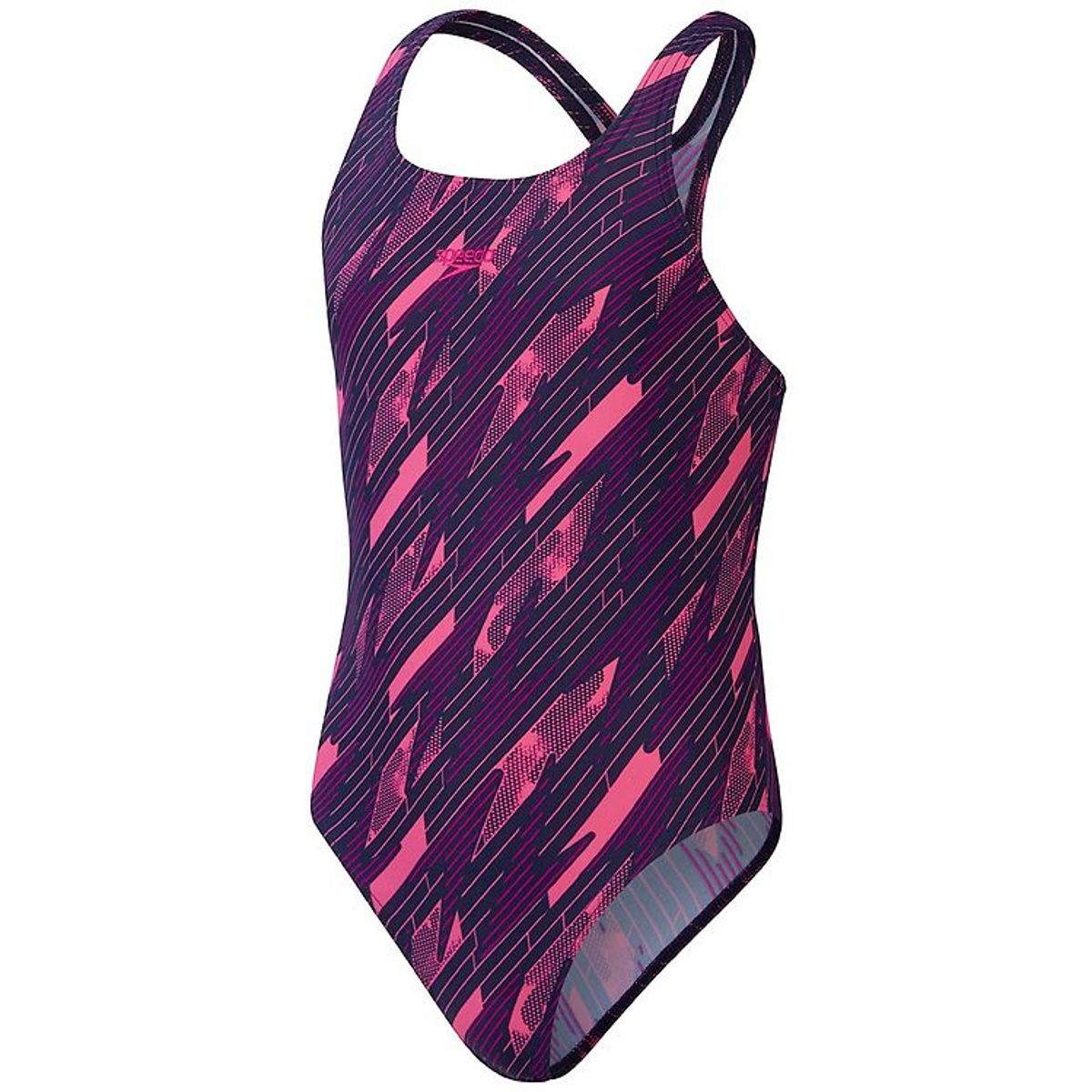 Speedo Badedragt - Hyperboom Allover Medalist - Navy/Pink