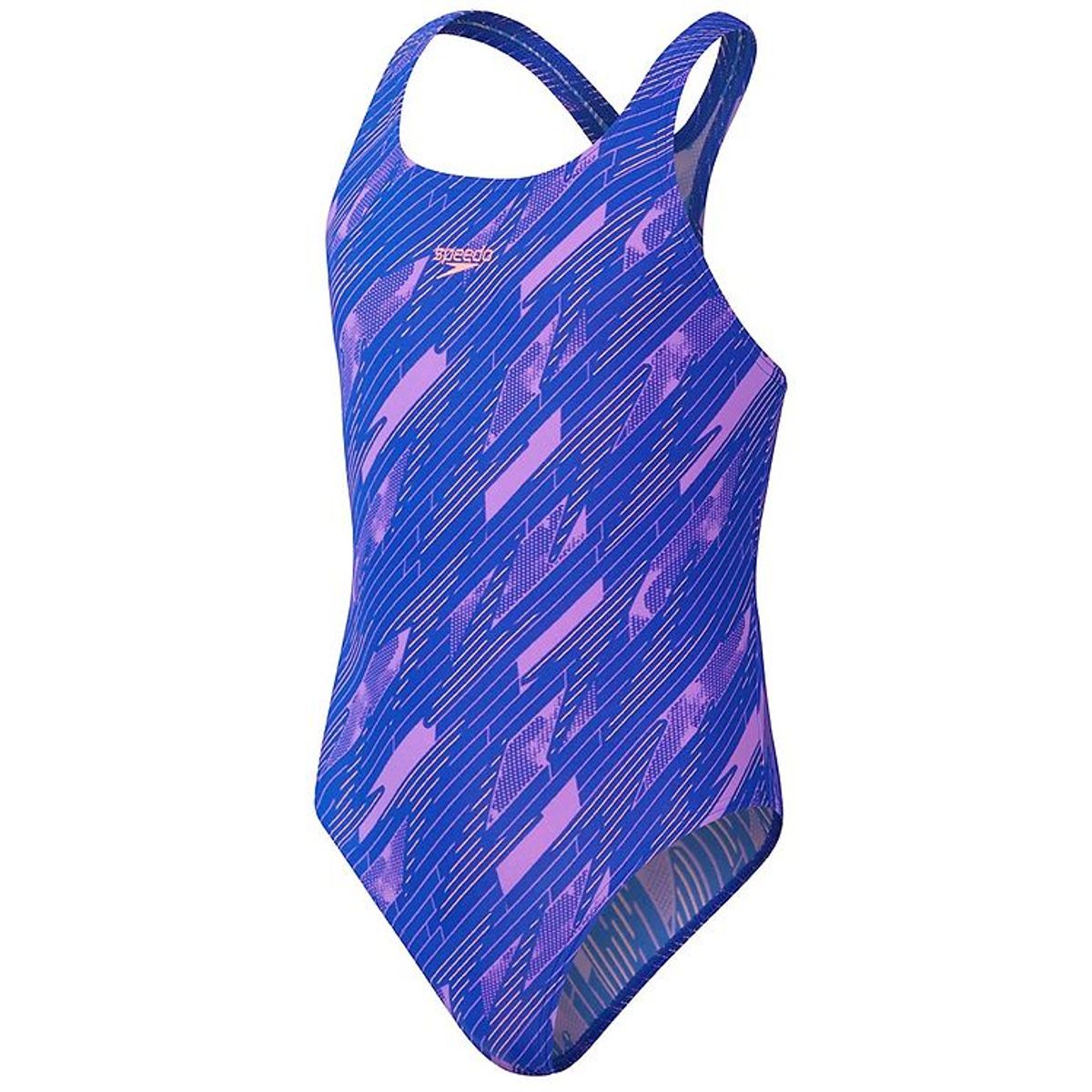 Speedo Badedragt - Hyperboom Allover Medalist - Blue/Pink