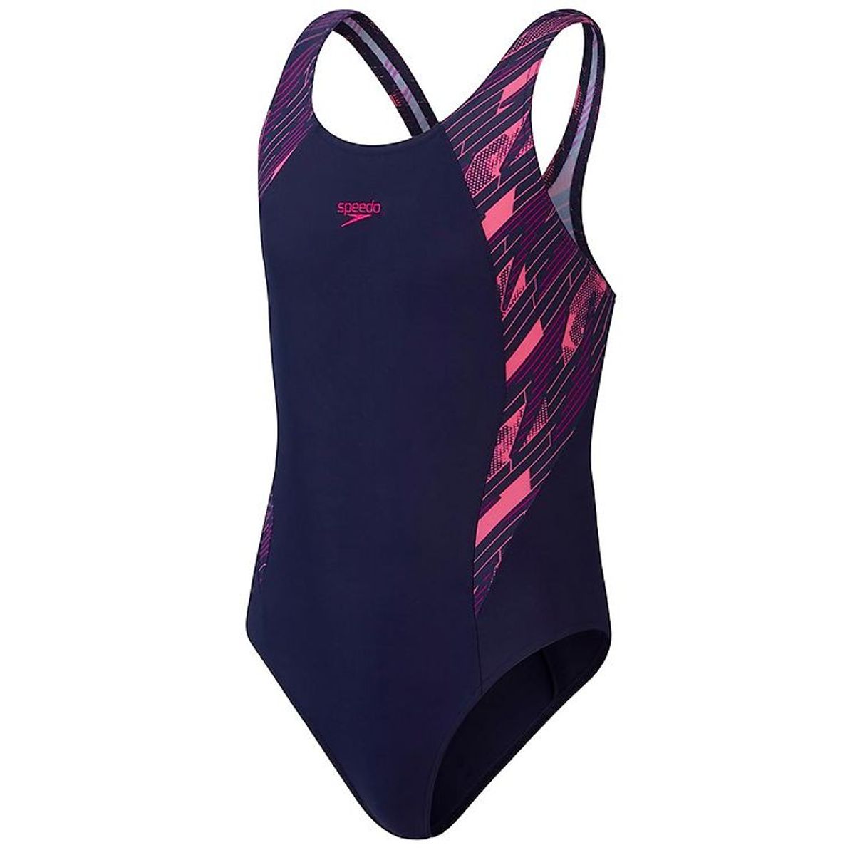 Speedo Badedragt - Hyperboom Splice Muscleback - Navy/Pink