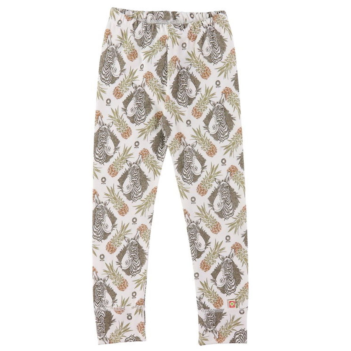 Katvig Leggings - Hvid m. Tropisk Mønster