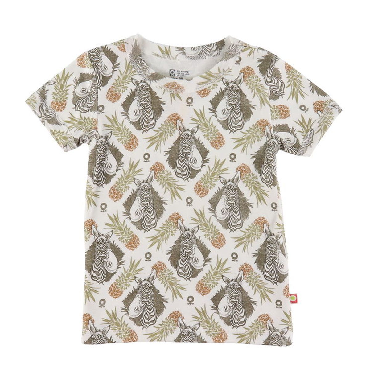 Katvig T-shirt - Hvid m. Tropisk Print