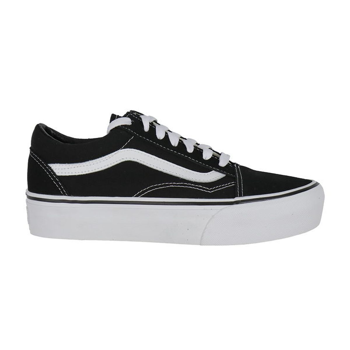 Vans Sko - Old Skool Platform - Sort/Hvid