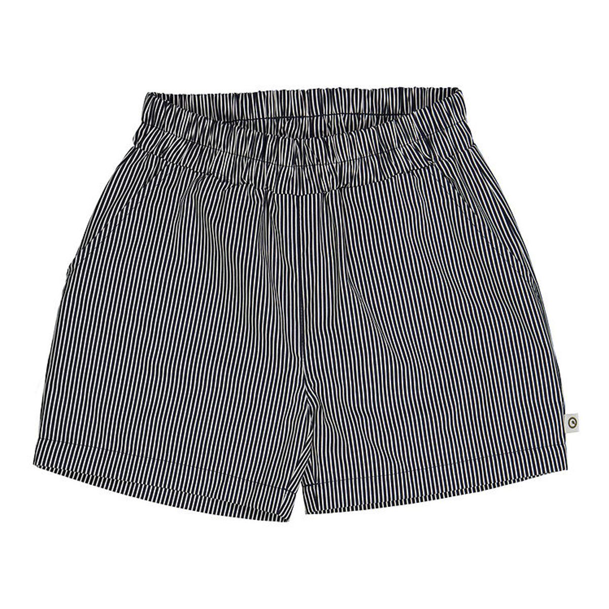 Müsli Shorts - Poplin Stripe Pocket - Balsam Cream/Night Blue