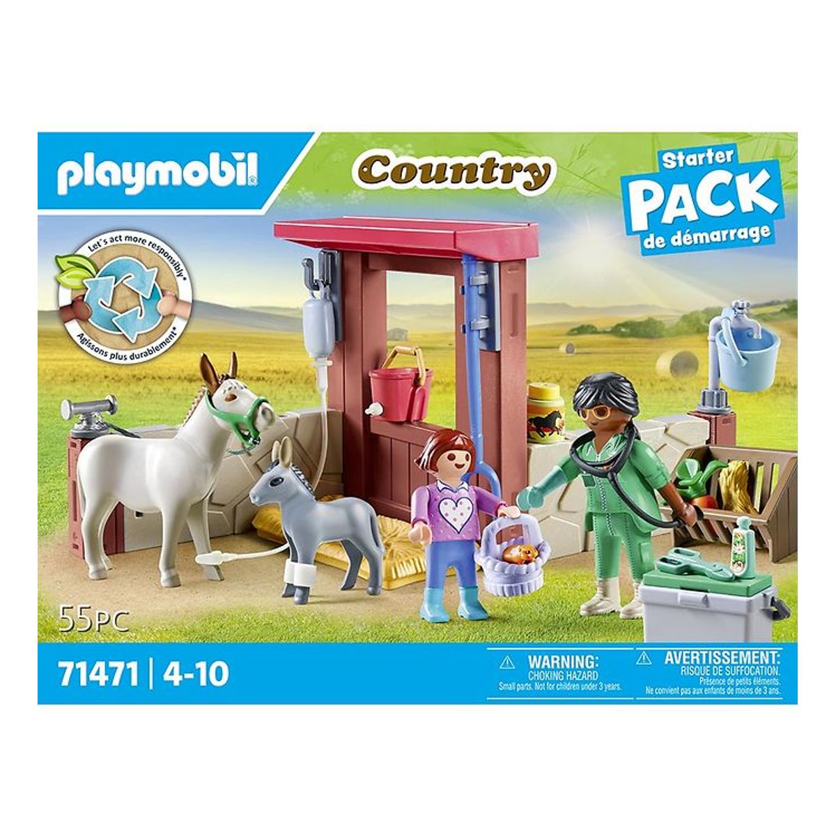 Playmobil Country - Veterinærmission med Æslerne - 71471 - 55 De