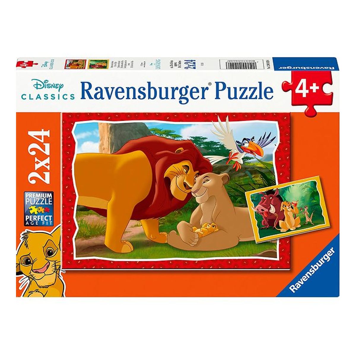 Ravensburger Puslespil - 2x24 Brikker - The Lion King