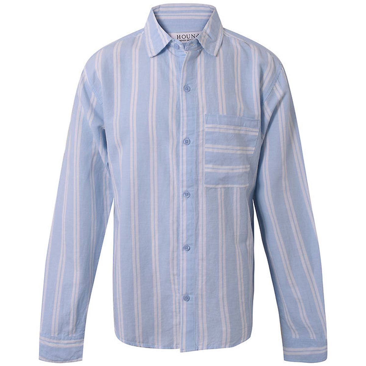 Hound Skjorte - Striped - Light Blue/White