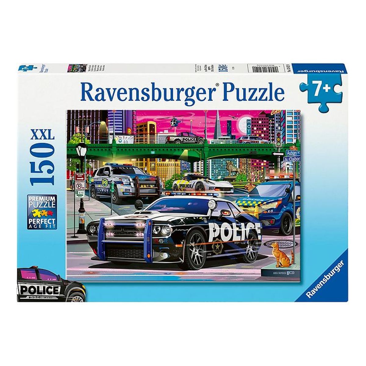 Ravensburger Puslespil - 150 Brikker - Police On Patrol