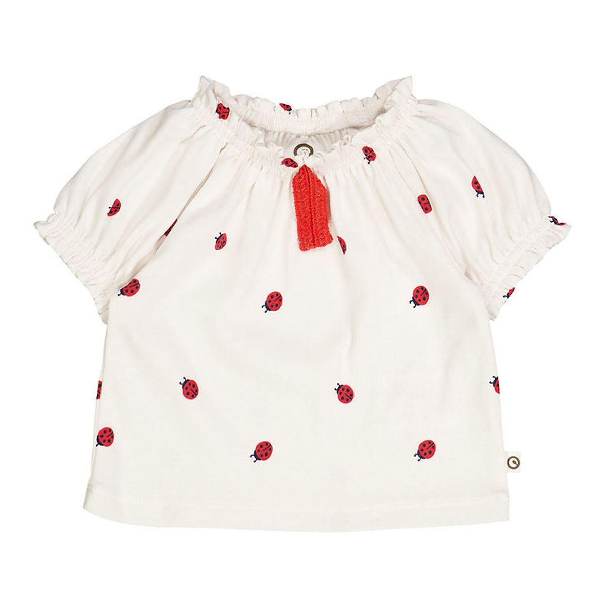 Müsli T-shirt - Ladybird - Balsam Cream/Apple Red