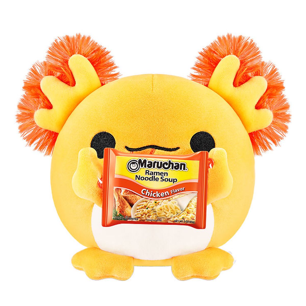 Snackles Bamse - 35 cm - Axolotlen Albie m. Maruchan Ramen Noodl