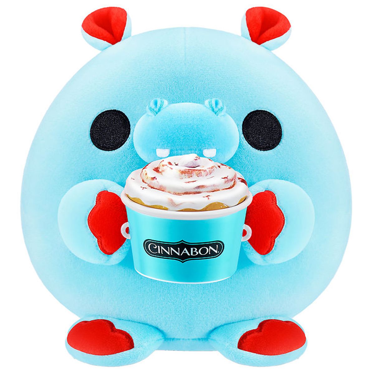 Snackles Bamse - 35 cm - Flodhesten Hugh m. Cinnabon